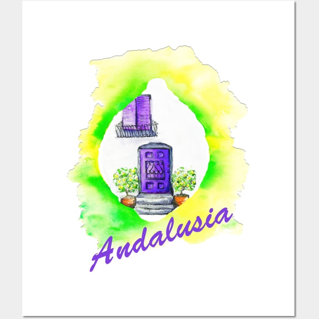 Andalusian Lavender and Lemons Doorway Wall Art by Lavender and Lemons